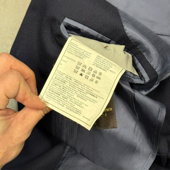 SuitSupply Blazer "Havana HL Int" Vitale Barberis Canonico Italy Wool Blue 42R - Picture 10 of 10